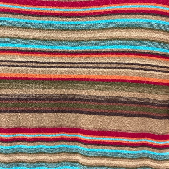 LAUREN RALPH LAUREN COTTON STRIPED BUTTON TAP SLEEVE SCOOP STRETCH DRESS SIZE PL - Picture 5 of 8